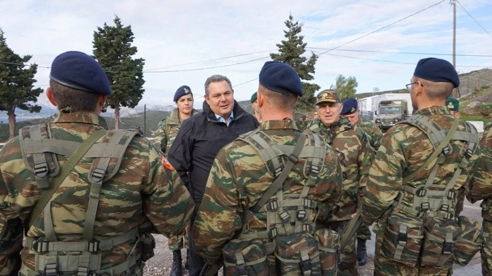 Η επίσκεψη Καμμένου σε Χίο, Οινούσσες και νήσο Παναγιά – Μετά την επιστροφή στην Αθήνα οι τουρκικές υπερπτήσεις (εικόνες)